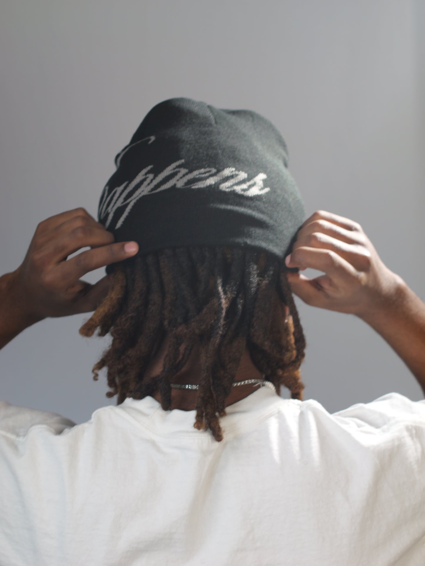 Shit Happens In Cursive Beanie